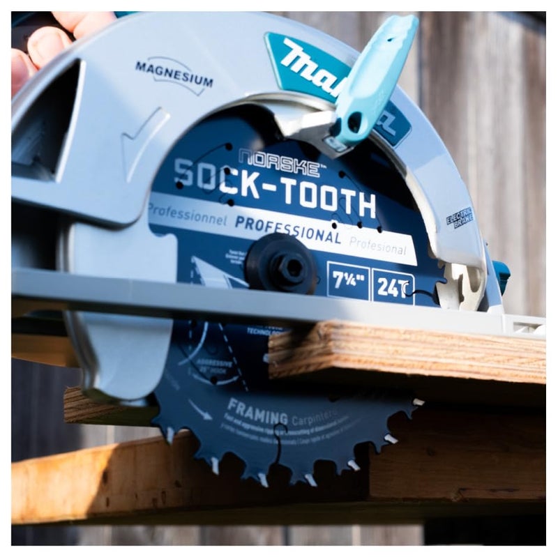 Norske Tools NCSBS417 8-1/4 inch 40T Socktooth Circular Finishing Saw Blade 5/8 inch Bore with Laser Cut Diamond Knockout - Image 5